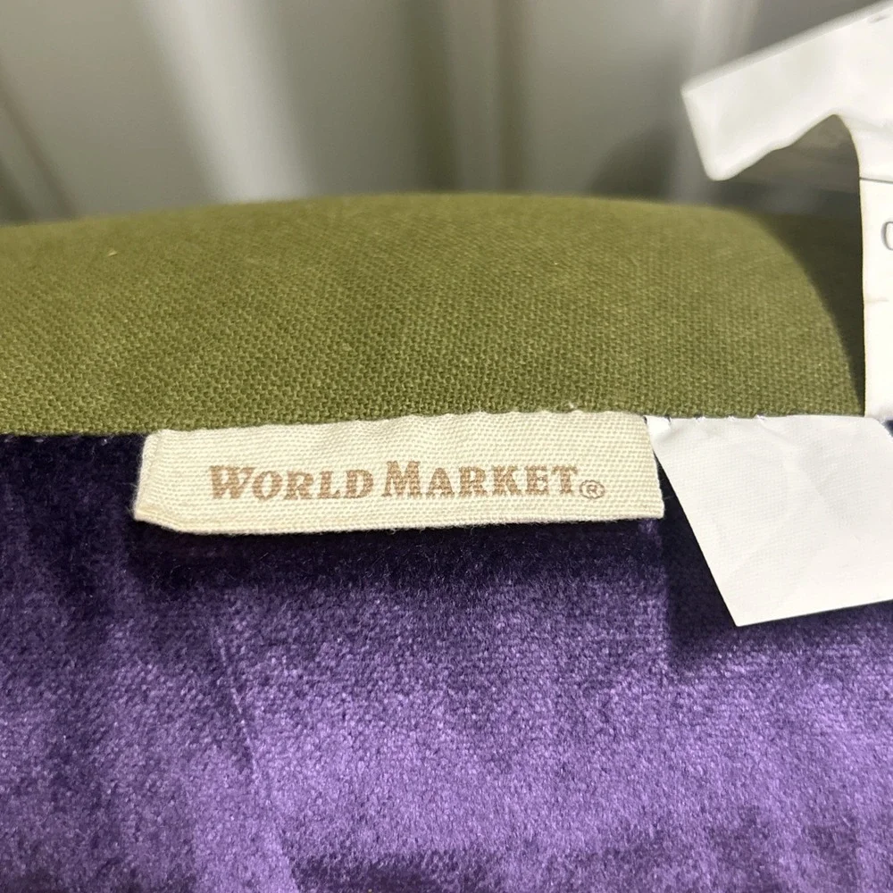 Witch's Brew Decorative Pillow-Purple Bottle Caution Skull!
